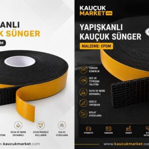 yapışkanlı sünger kauçuk market